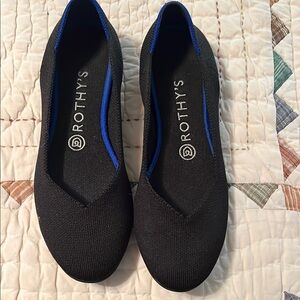 Rothy's Black Flats Slip-On Loafers